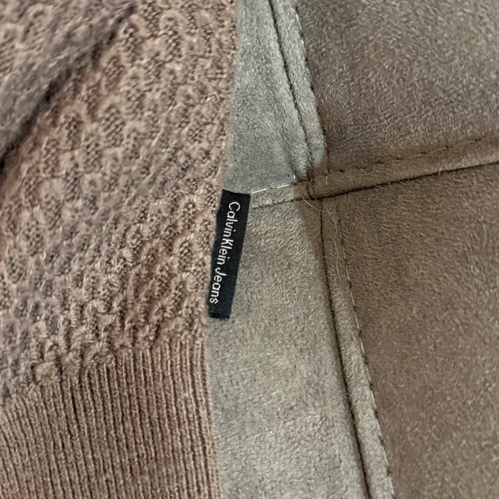 Calvin Klein Jeans Taupe Cowl Neck Sweater - Picture 2 of 3